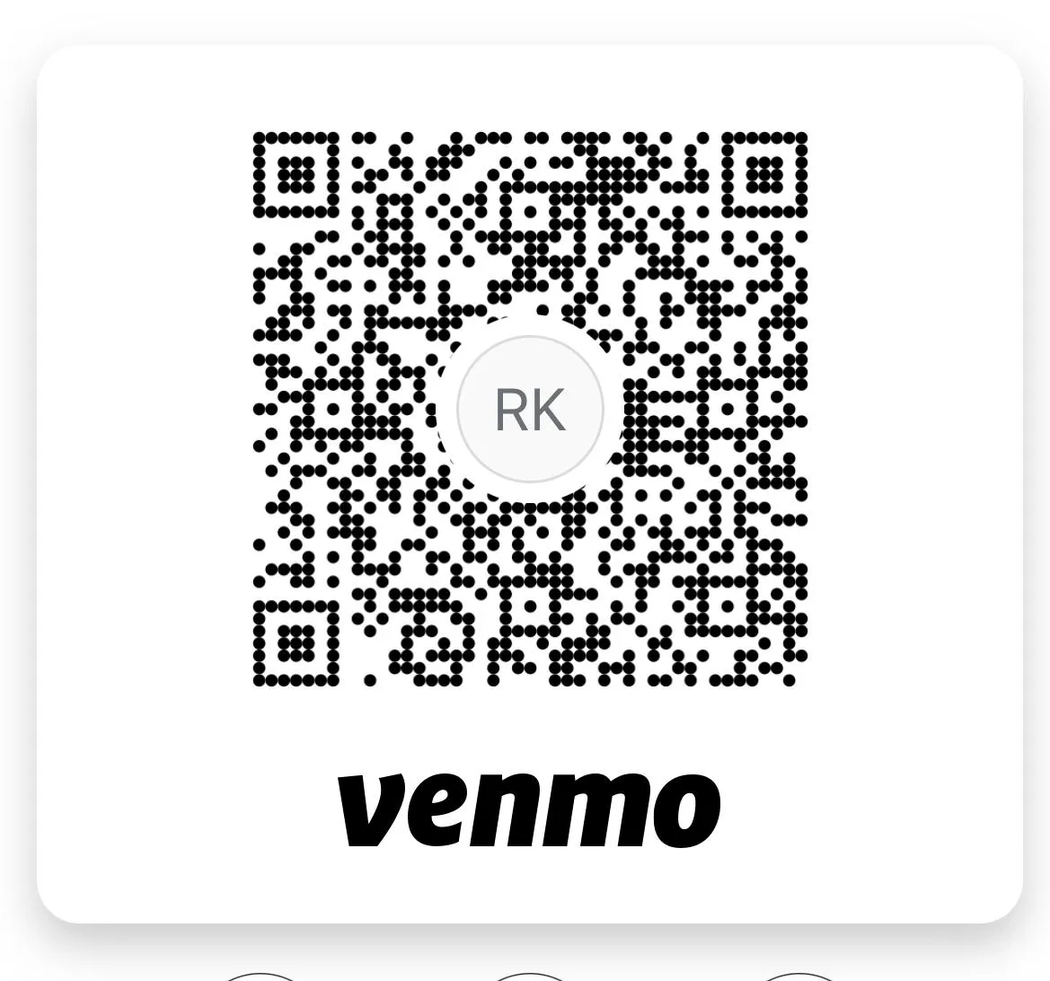 Venmo QR Code - Scan to donate